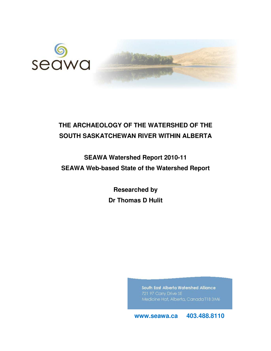 11 Seawa Wtrshdrprt 2010 11 Historyarchaeology