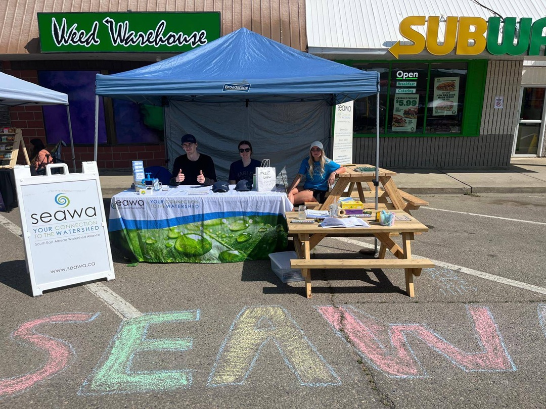 Community members participating in a SEAWA watershed event